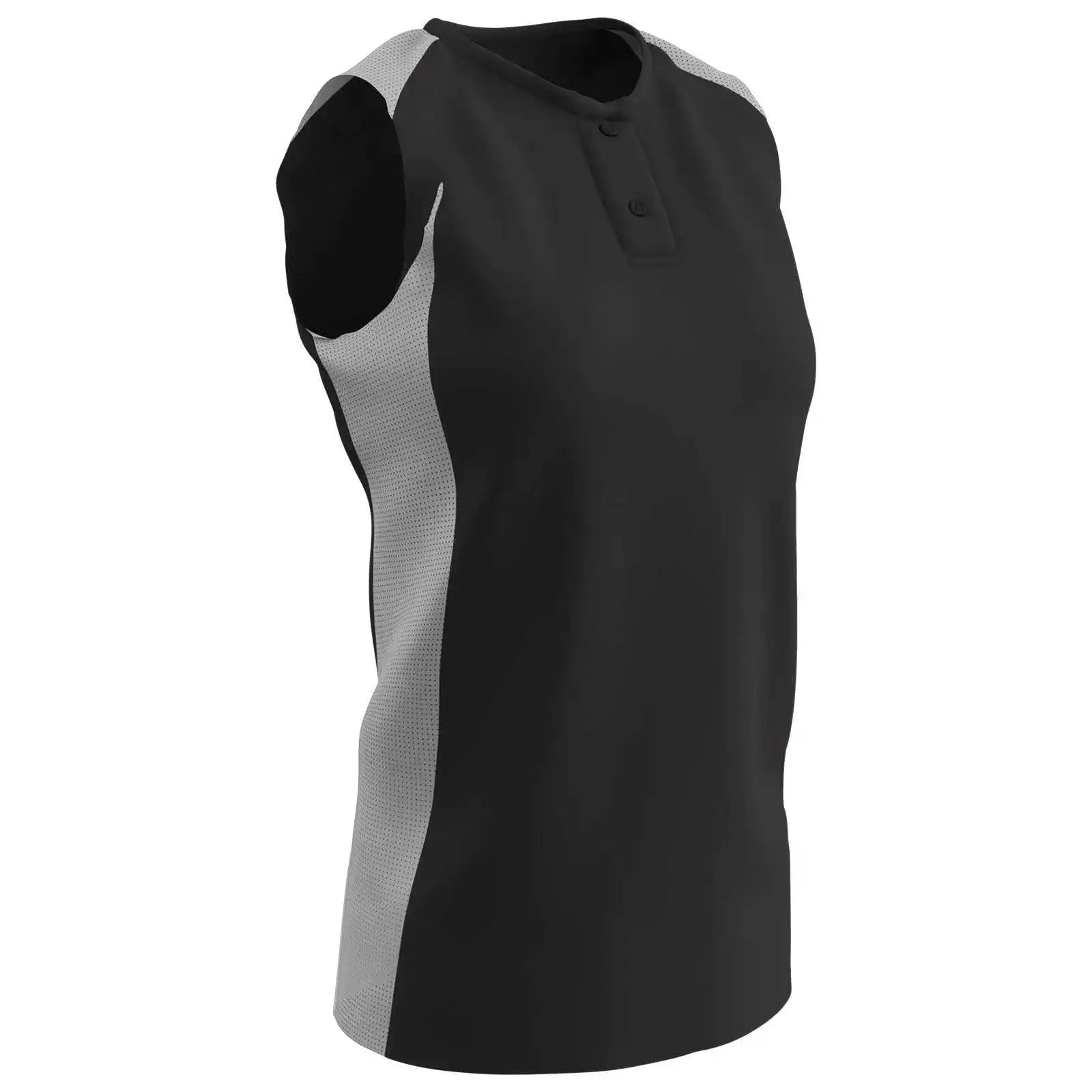 Champro Bs37 Diamond Active Ladies Jersey - Black White