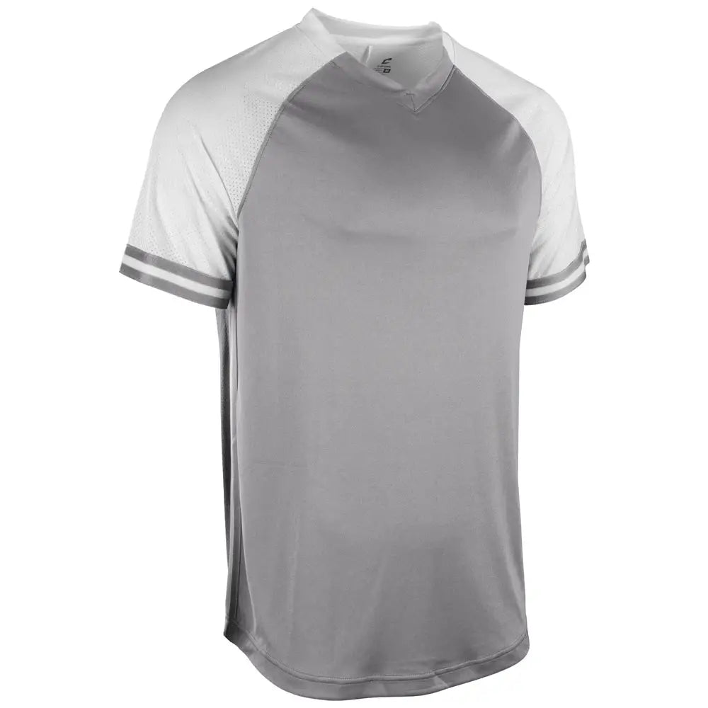 Champro Bs50 Show V-neck Jersey - Grey White - Adult s