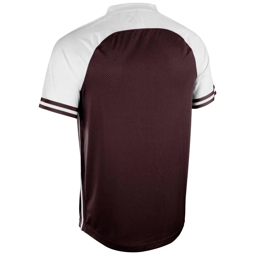 Champro Bs50 Show V-neck Jersey - Maroon White - Adult s