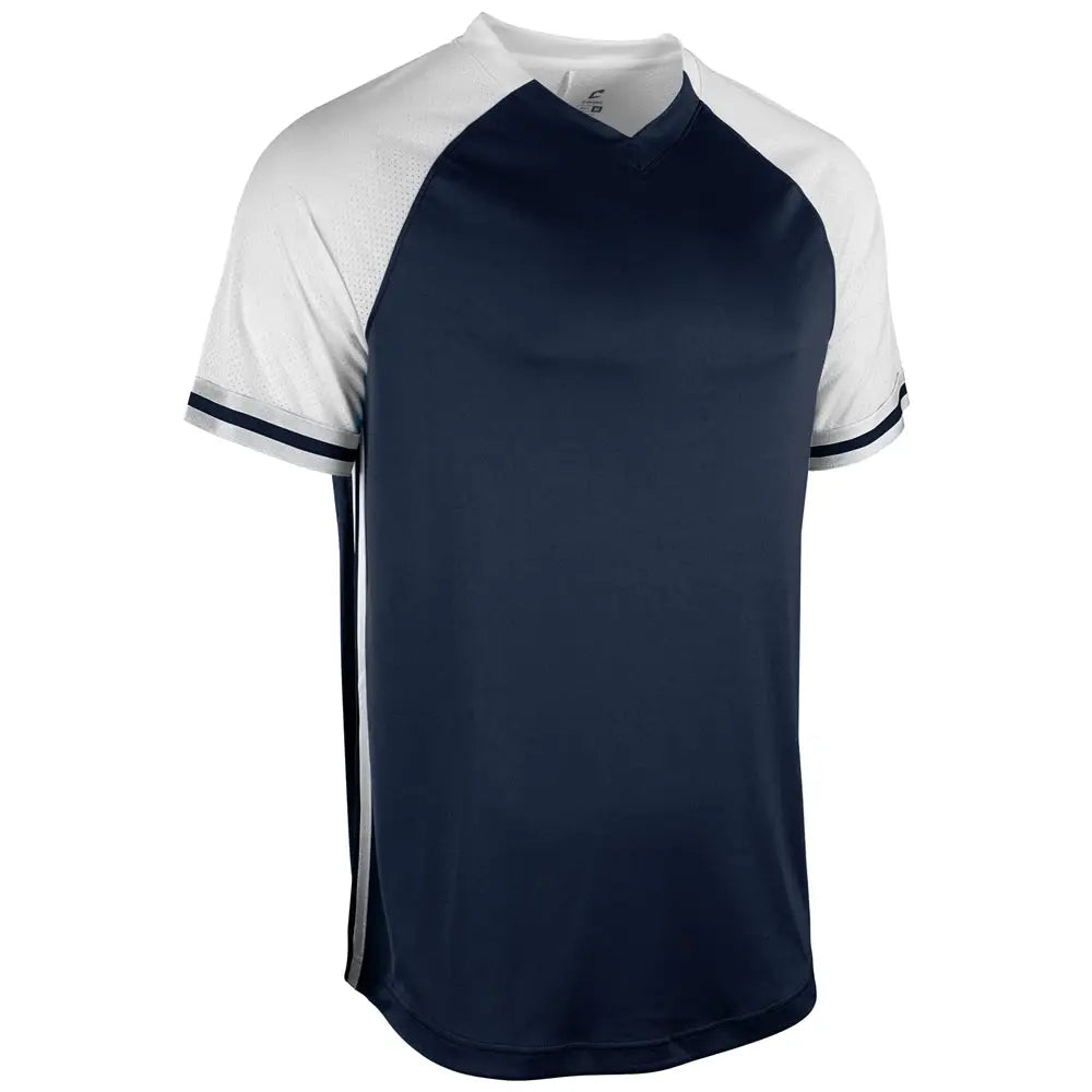 Champro Bs50 Show V-neck Jersey - Navy White - Adult s
