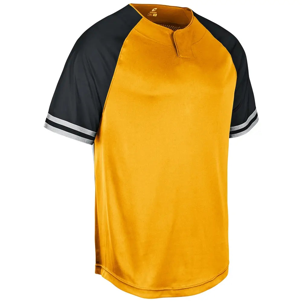 Champro Bs51 Show 2-button Jersey - Gold Black - Adult s