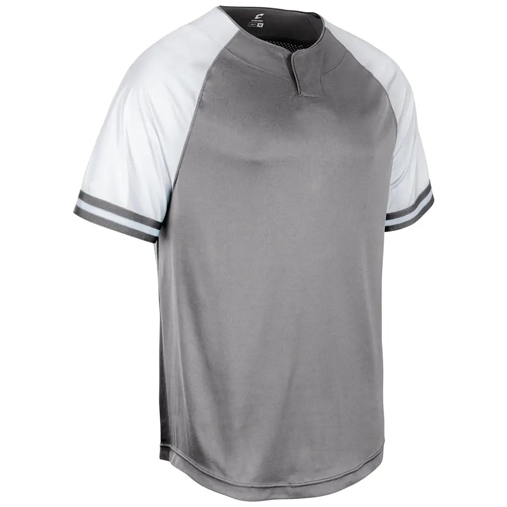 Champro Bs51 Show 2-button Jersey - Grey White - Adult s