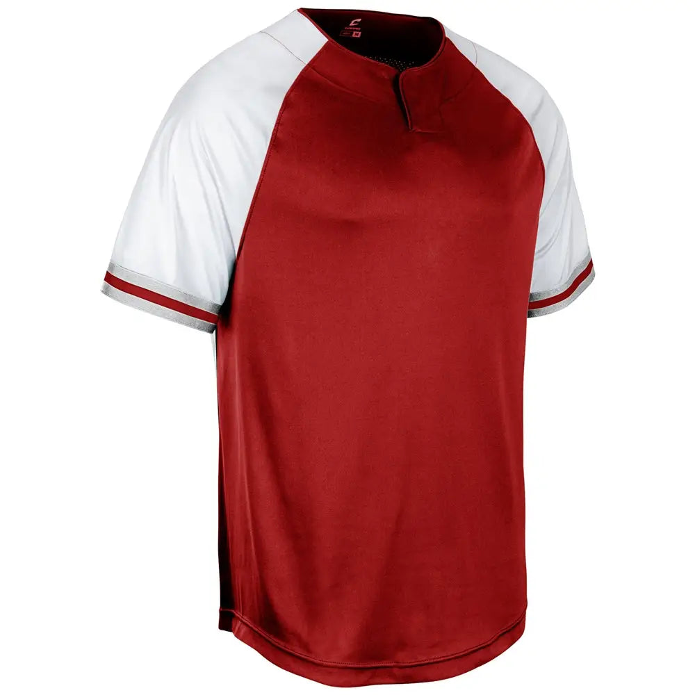Champro Bs51 Show 2-button Jersey - Scarlet White - Adult s