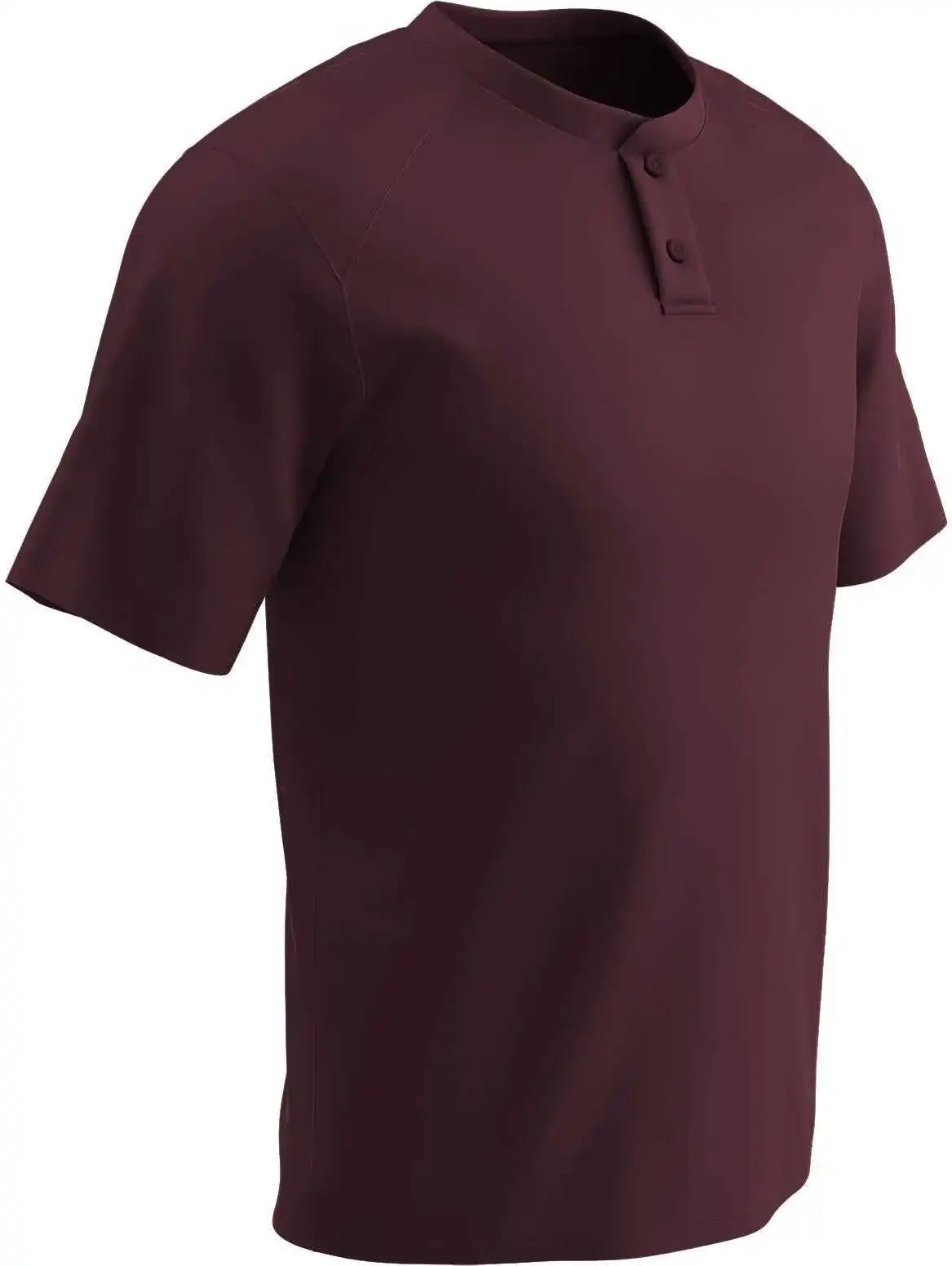 Champro Bs53 Dri-gear Two Button Jersey - Maroon