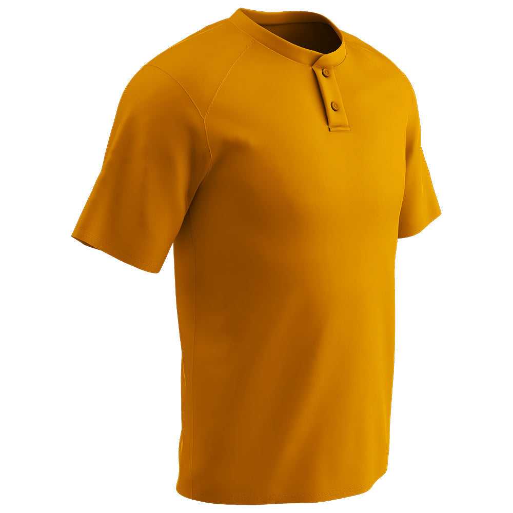 Champro Bs53 Dri-gear Two Button Jersey - Neon Orange