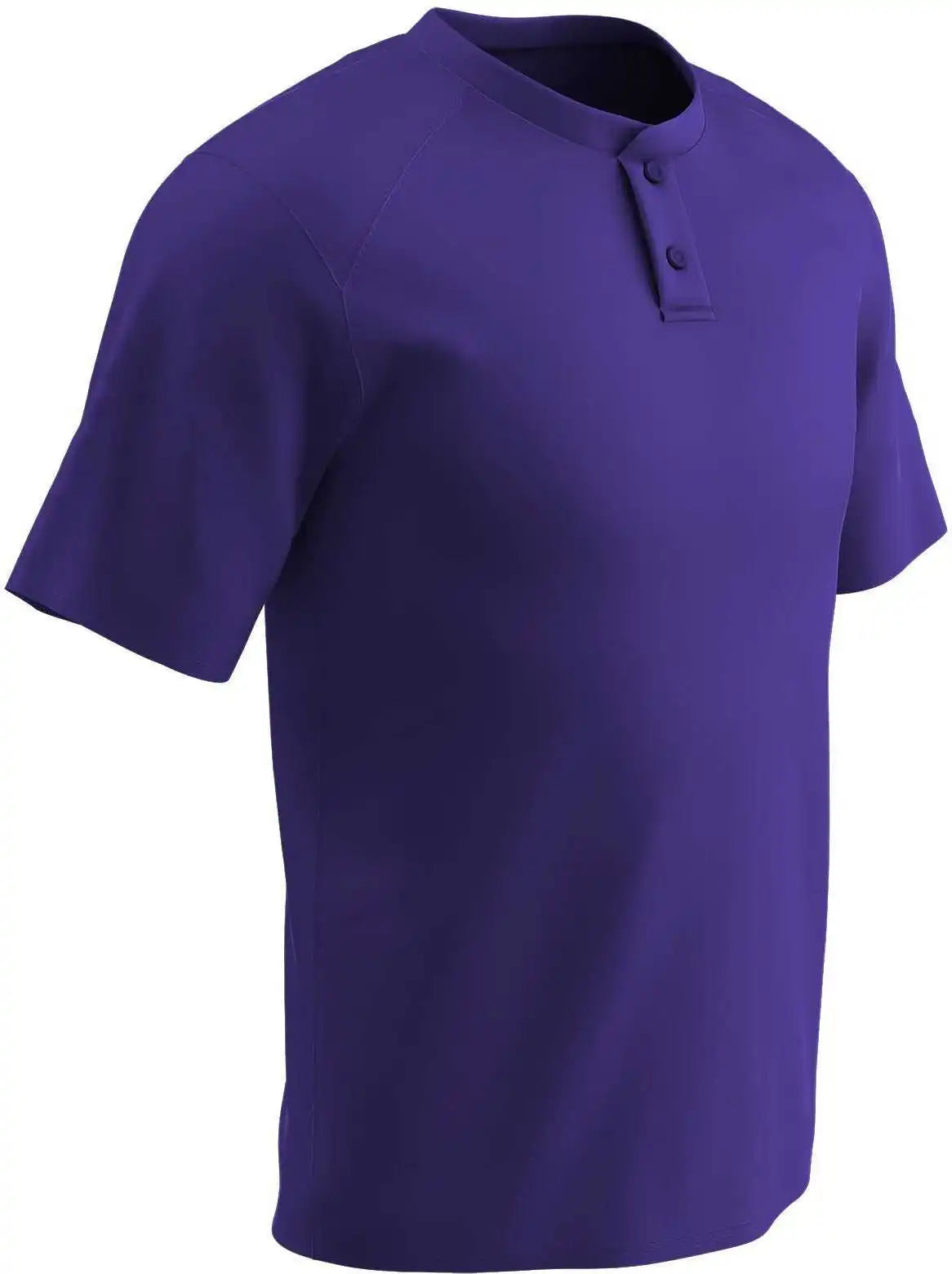 Champro Bs53 Dri-gear Two Button Jersey - Purple