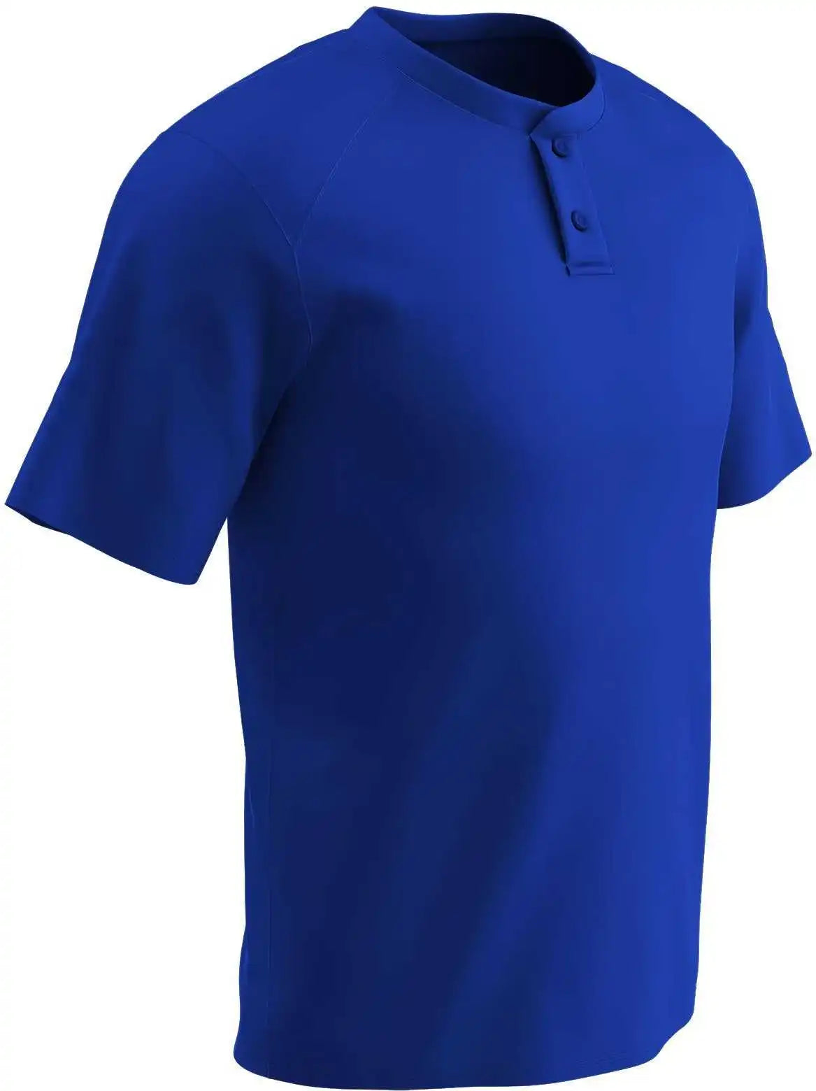 Champro Bs53 Dri-gear Two Button Jersey - Royal