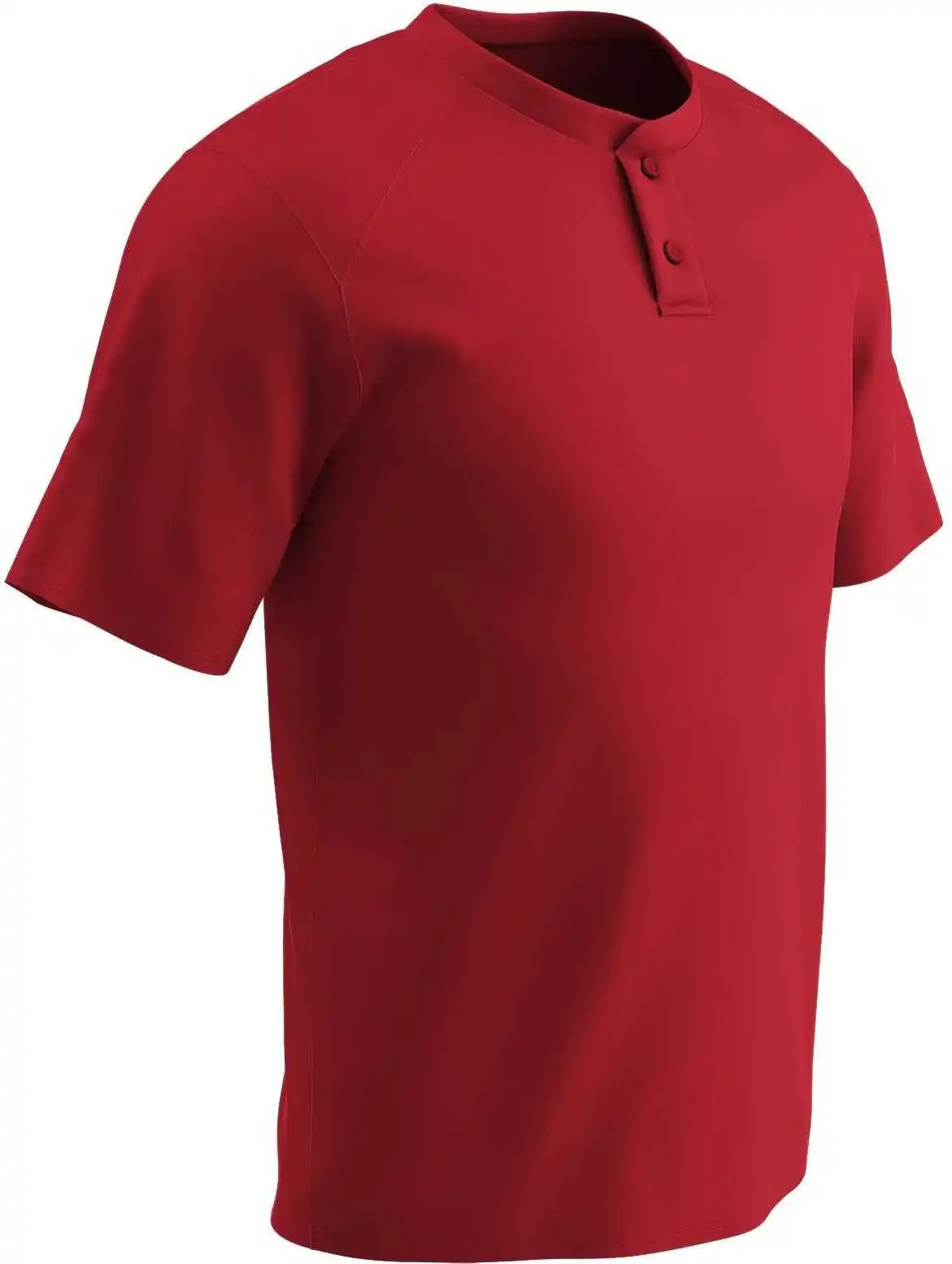 Champro Bs53 Dri-gear Two Button Jersey - Scarlet