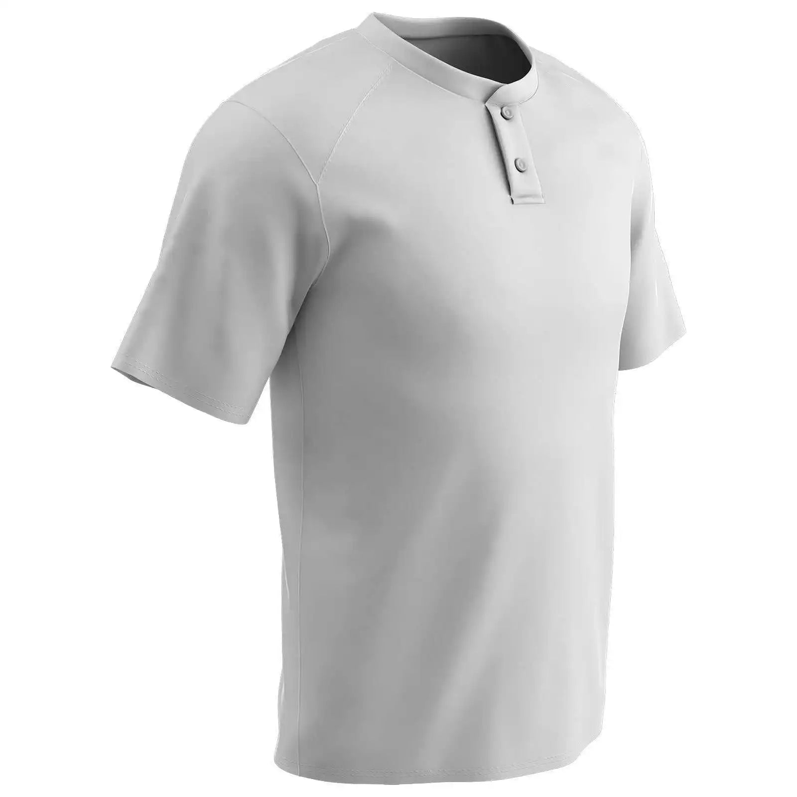Champro Bs53 Dri-gear Two Button Jersey - White