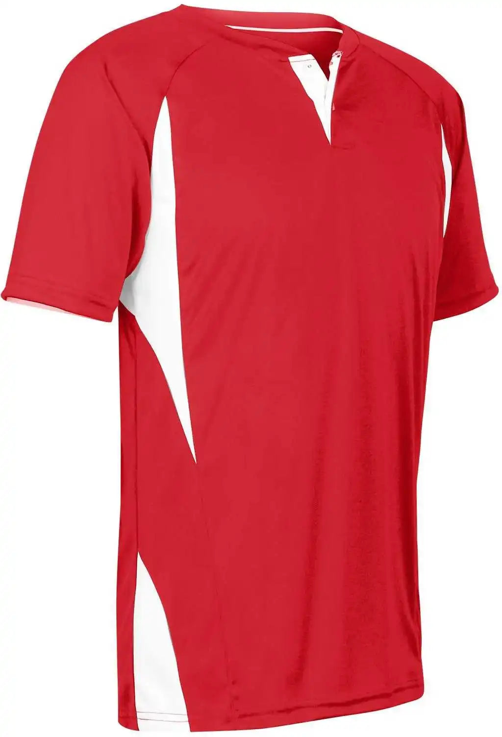 Champro Bs63 Wild Card Baseball Jersey - Scarlet White