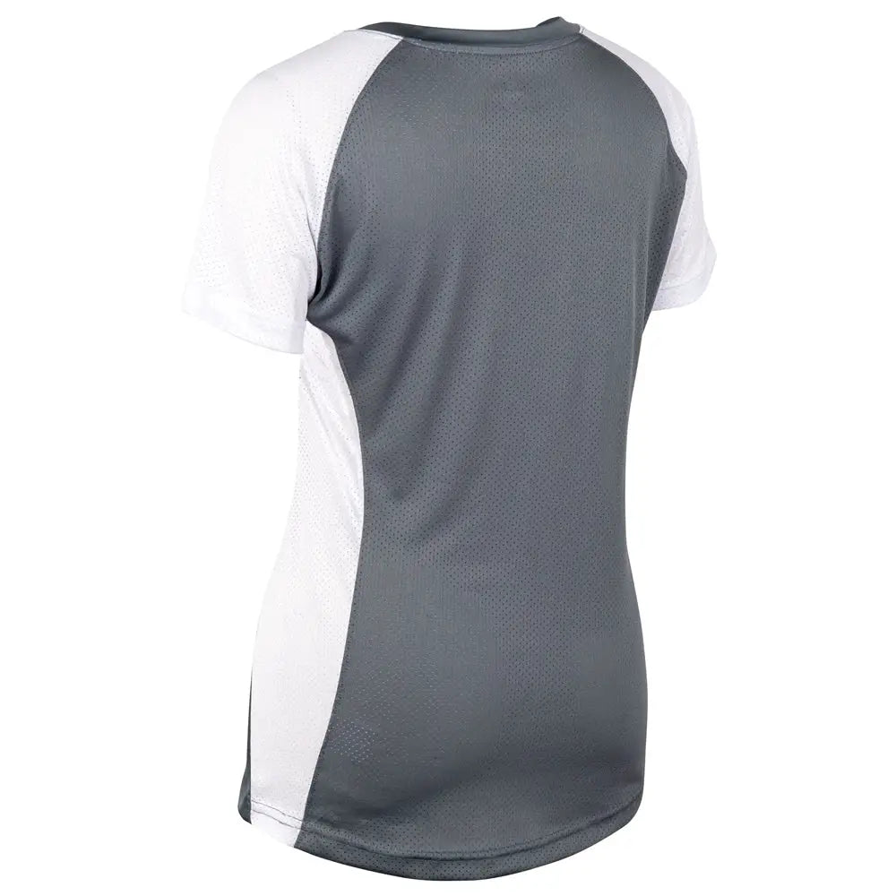 Champro Bs82 Infinite V-neck Short Sleeve Jersey - Graphite White