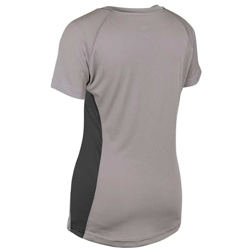 Champro Bs82 Infinite V-neck Short Sleeve Jersey - Grey Black