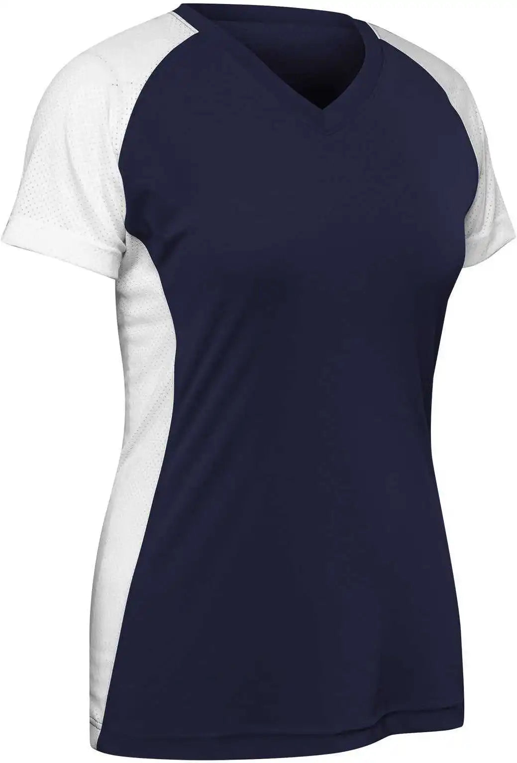 Champro Bs82 Infinite V-neck Short Sleeve Jersey - Navy White