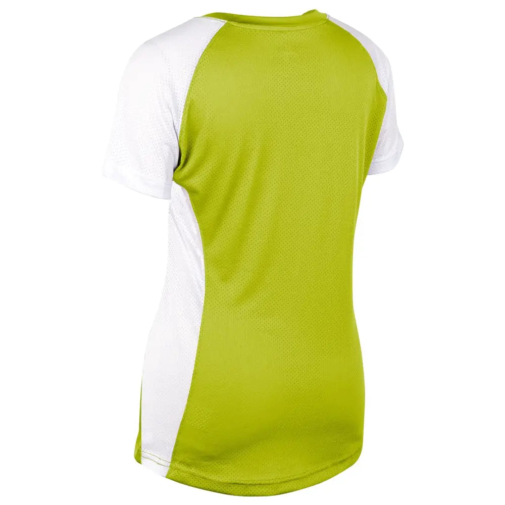 Champro Bs82 Infinite V-neck Short Sleeve Jersey - Optic Yellow White