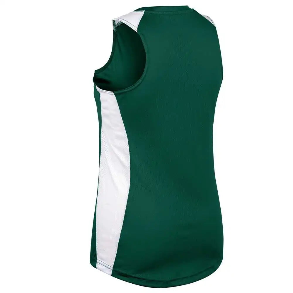 Champro Bs84 Infinite V-neck Racerback Jersey - Forest Green White