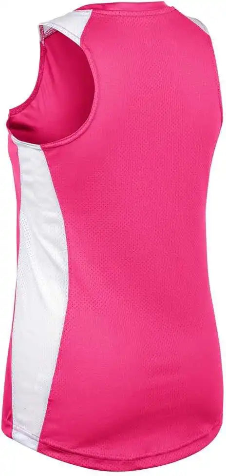 Champro Bs84 Infinite V-neck Racerback Jersey - Fuchsia White