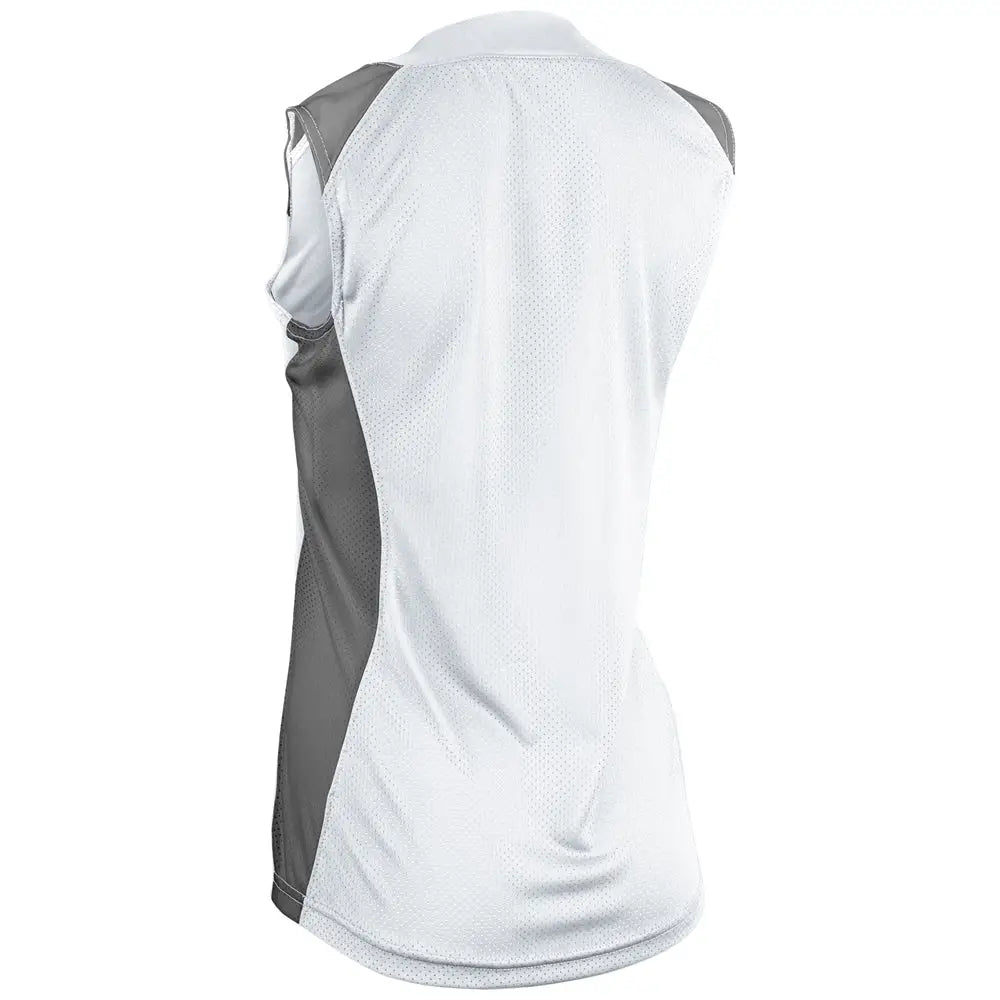 Champro Bs86 Infinite 2-button Sleeveless Jersey - White Graphite