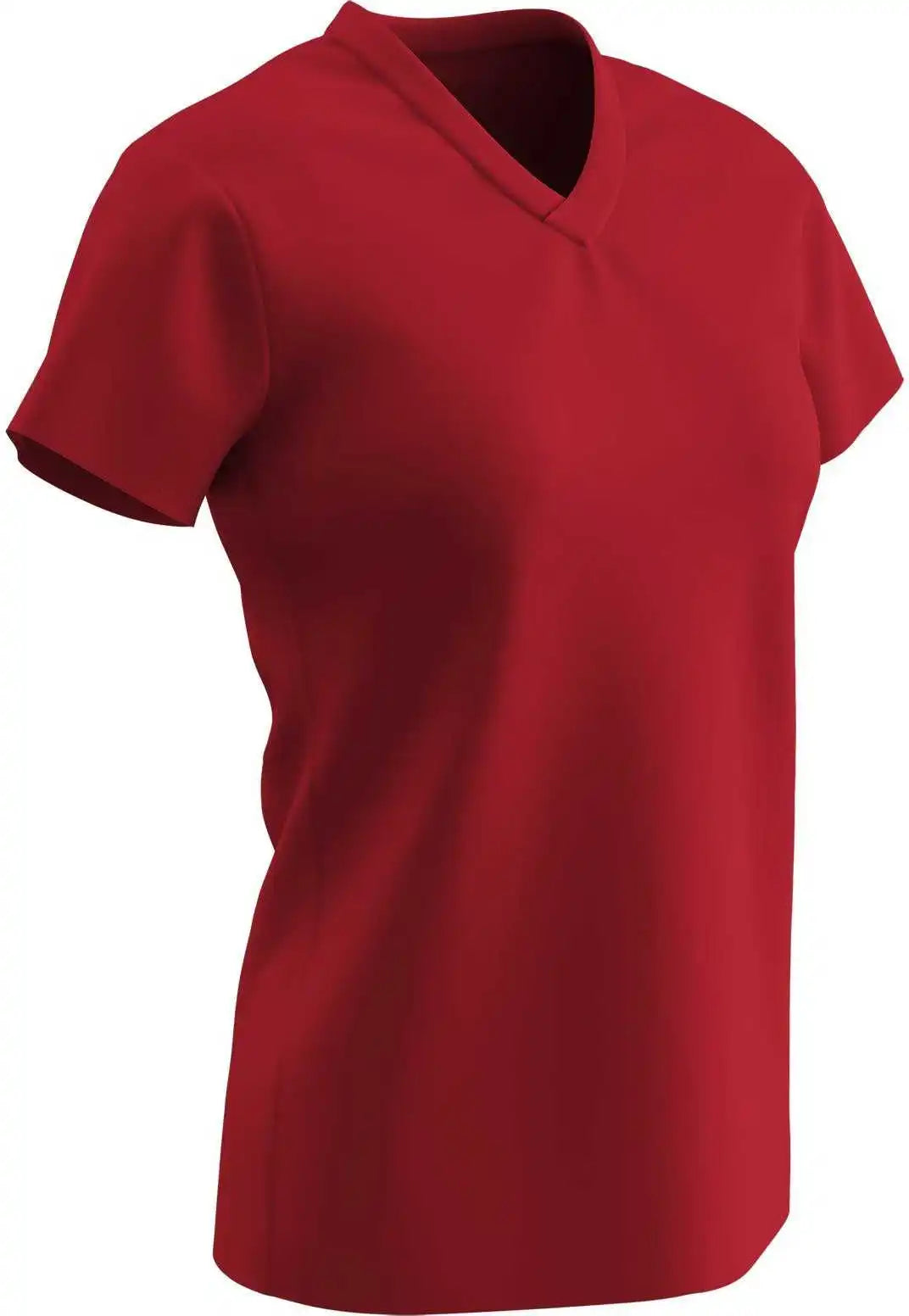 Champro Bst21 Star Girls V-neck Tee - Scarlet