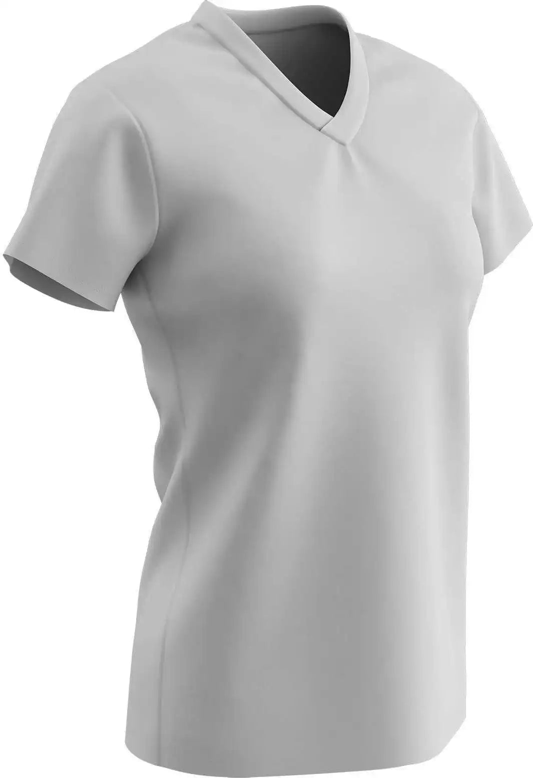 Champro Bst21 Star Girls V-neck Tee - White
