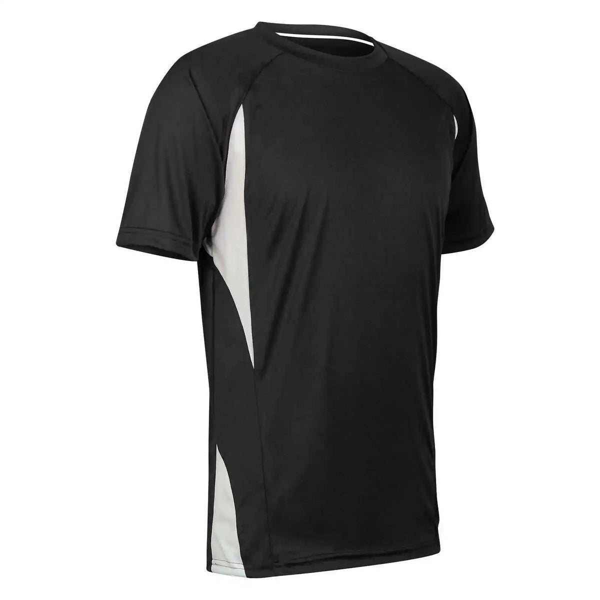 Champro Bst65 Crew Neck Baseball Jersey - Black White