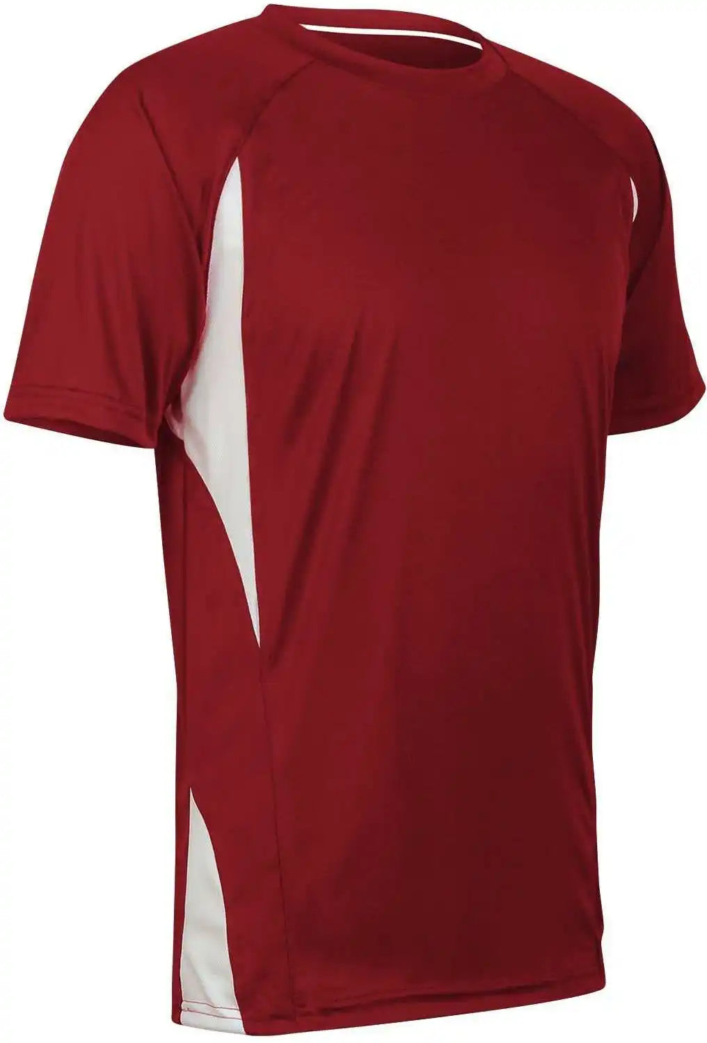 Champro Bst65 Crew Neck Baseball Jersey - Cardinal White