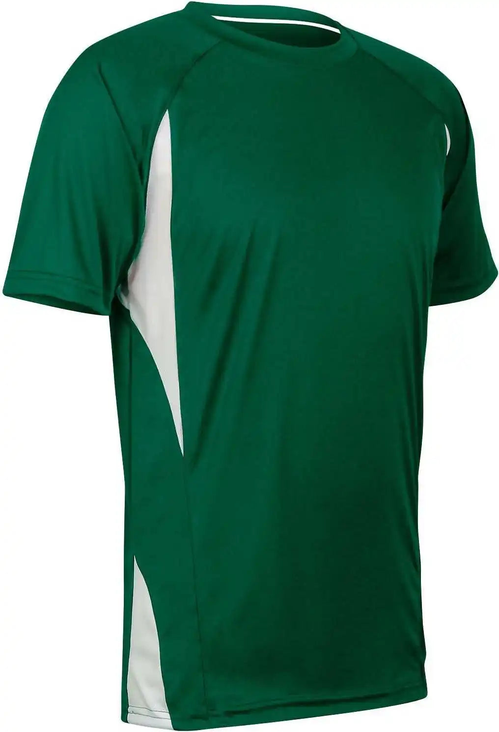 Champro Bst65 Crew Neck Baseball Jersey - Forest Green White