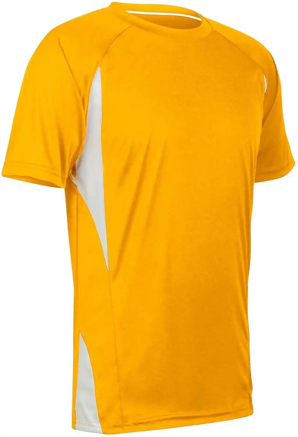 Champro Bst65 Crew Neck Baseball Jersey - Gold White