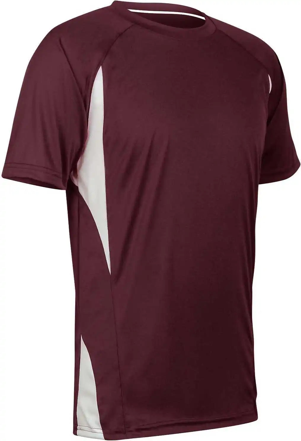 Champro Bst65 Crew Neck Baseball Jersey - Maroon White