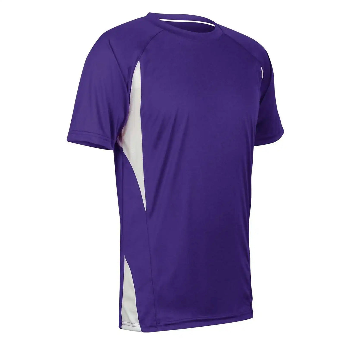 Champro Bst65 Crew Neck Baseball Jersey - Purple White
