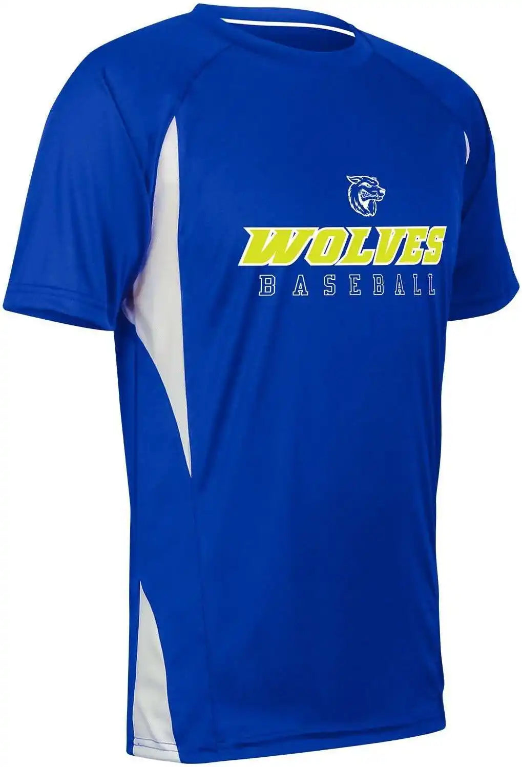 Champro Bst65 Crew Neck Baseball Jersey White Gray