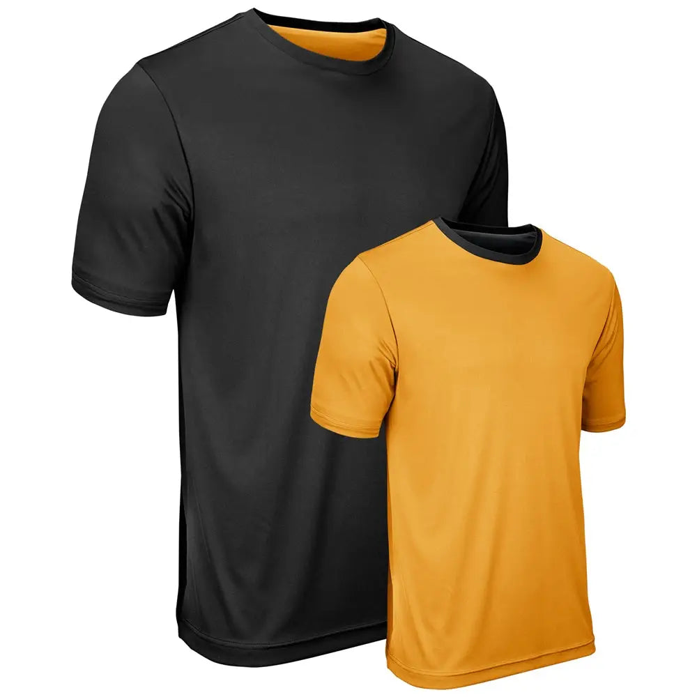 Champro Bstk19 Double Stock Reversible Tee - Black Gold - Youth Xs