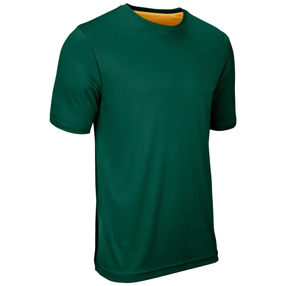 Champro Bstk19 Double Stock Reversible Tee - Forest Green Gold