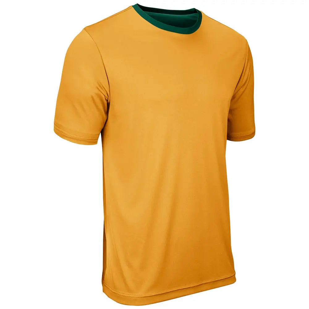 Champro Bstk19 Double Stock Reversible Tee - Forest Green Gold