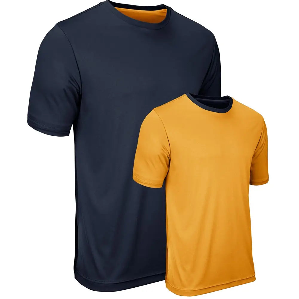 Champro Bstk19 Double Stock Reversible Tee - Navy Gold - Youth Xs
