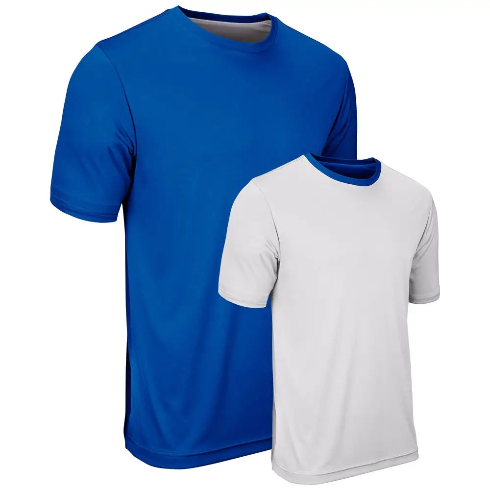 Champro Bstk19 Double Stock Reversible Tee - Royal White - Youth Xs