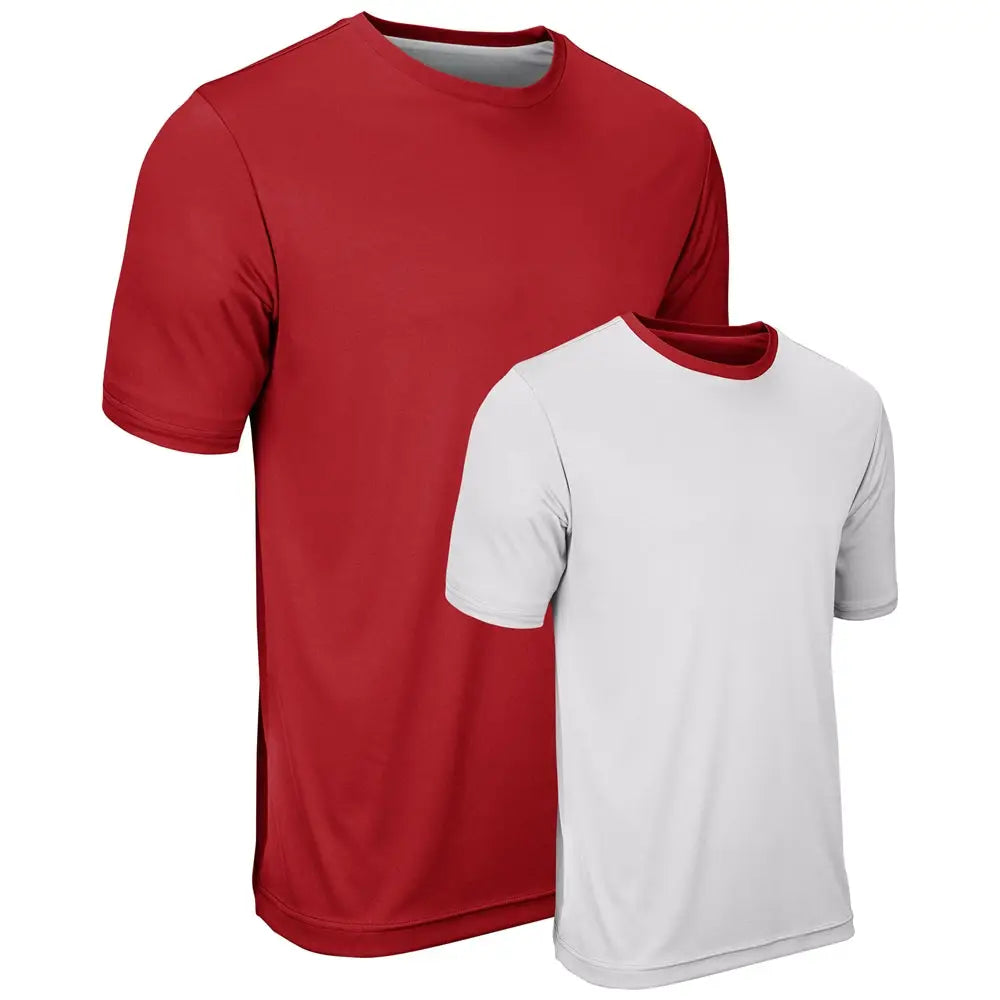 Champro Bstk19 Double Stock Reversible Tee - Scarlet White - Youth Xs