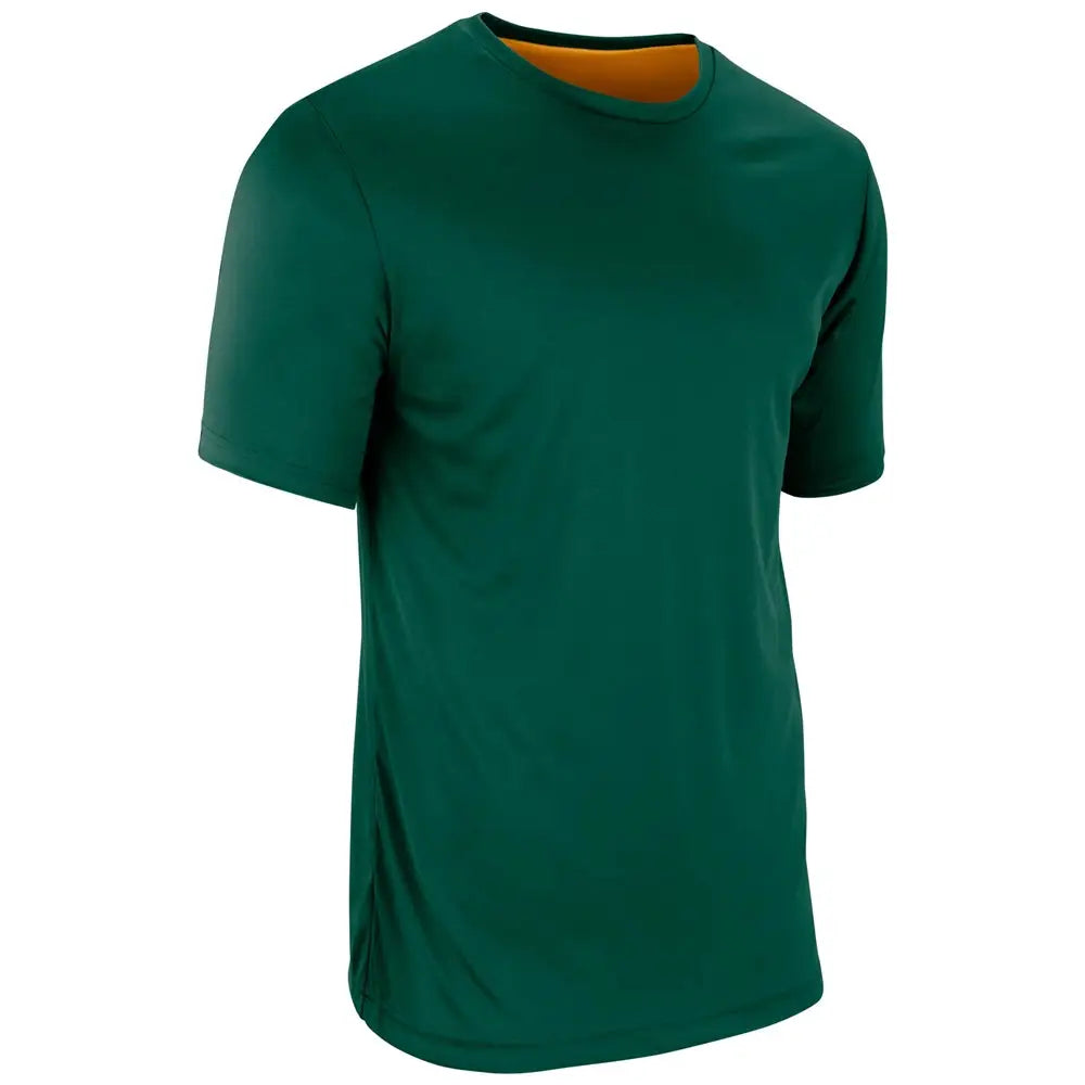 Champro Bstk9 Double Stock Z-cloth Dri-gear Reversible Tee - Forest Green Gold