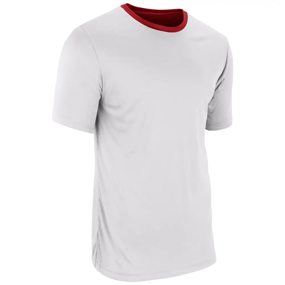 Champro Bstk9 Double Stock Z-cloth Dri-gear Reversible Tee - Scarlet White