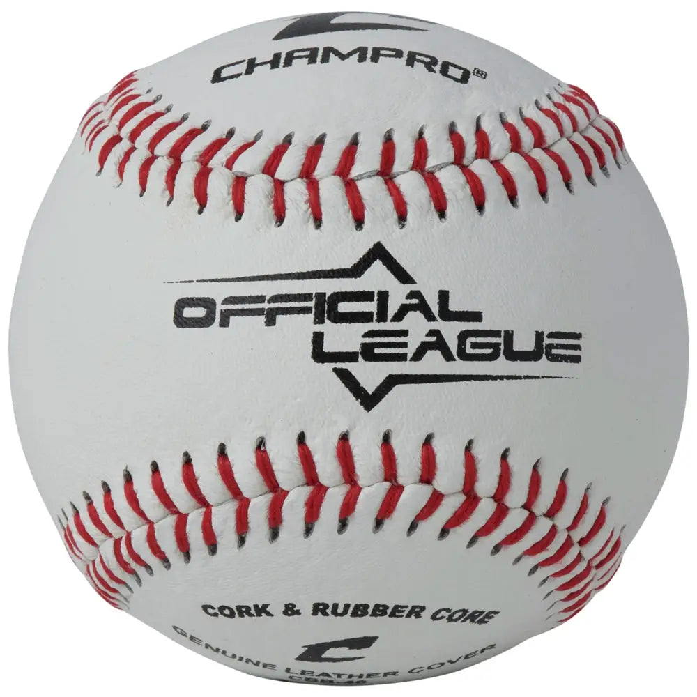 Champro Cbb-40 Official League - Cork/rubber Core - Genuine Leather Cover