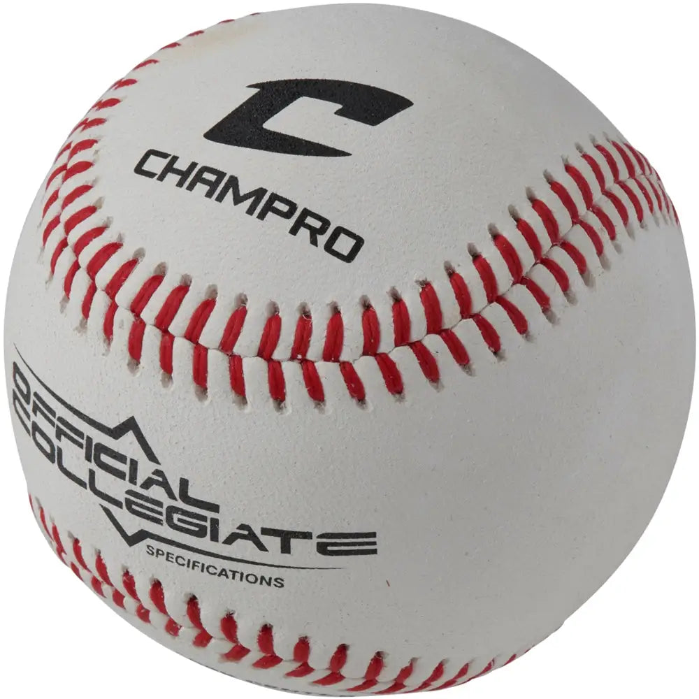 Champro Cbb-501 Collegiate Specifications - Full Grain Leather Cover - Flat Seam