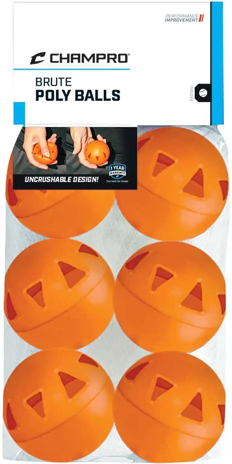 Champro Cbb48 Brute Training Poly Ball 6 Pk