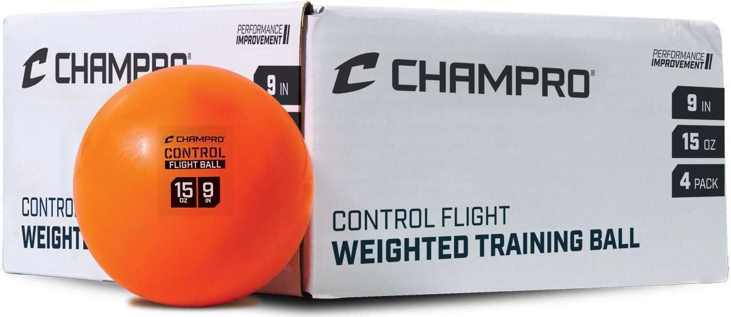 Champro Cbb92 Control Flight Ball 15 Oz 4pk Orange