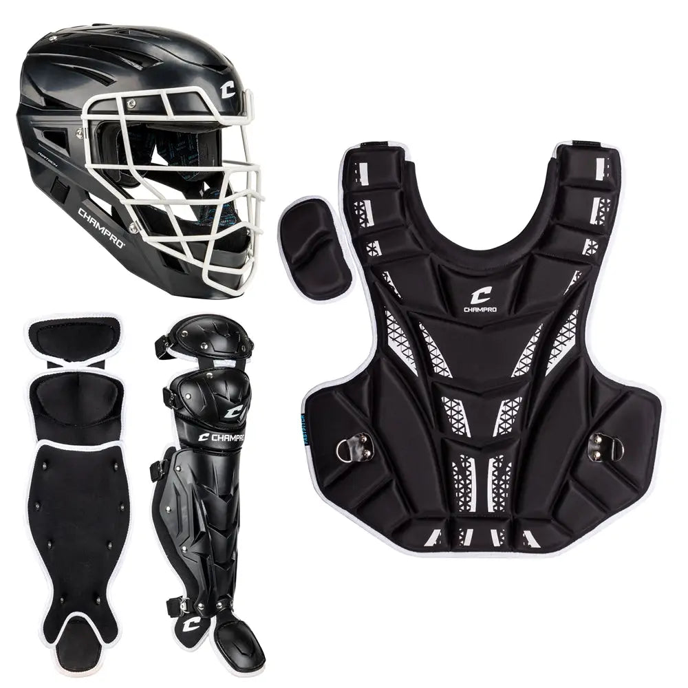 Champro Cbsf Fastpitch Catcher’s Set - Black / Age 8 & Under