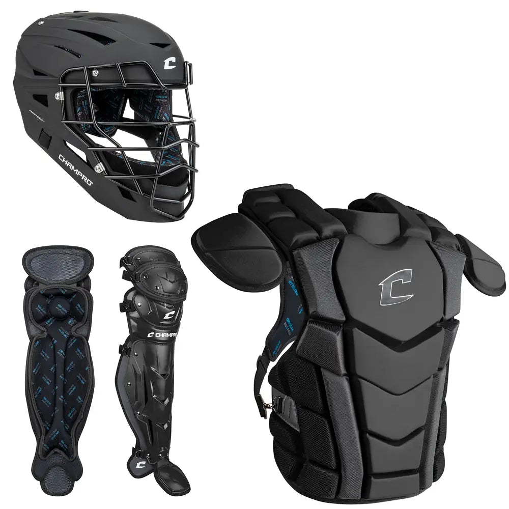 Champro Cbsn3 Optimus Champion Plus Catcher’s Kit - Black