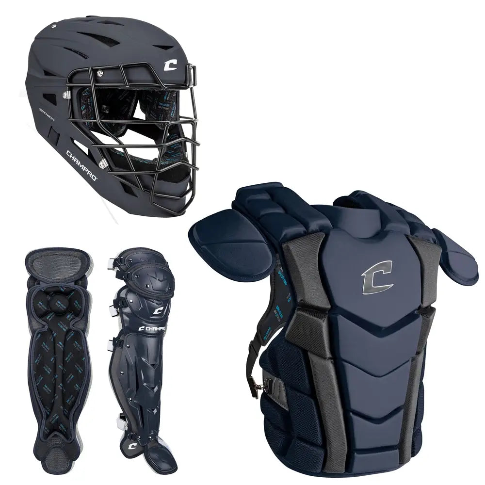 Champro Cbsn3 Optimus Champion Plus Catcher’s Kit - Navy - Mens