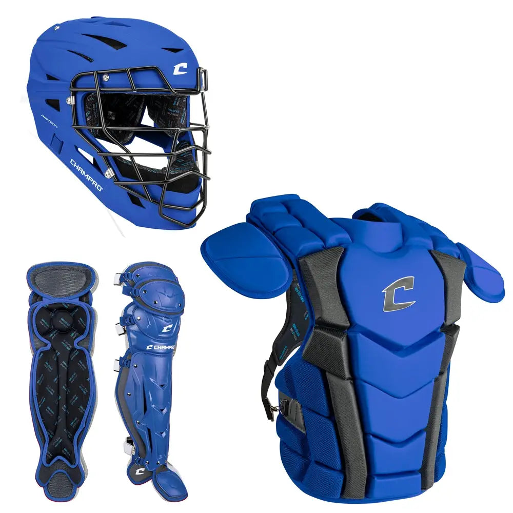 Champro Cbsn3 Optimus Champion Plus Catcher’s Kit - Royal - Mens