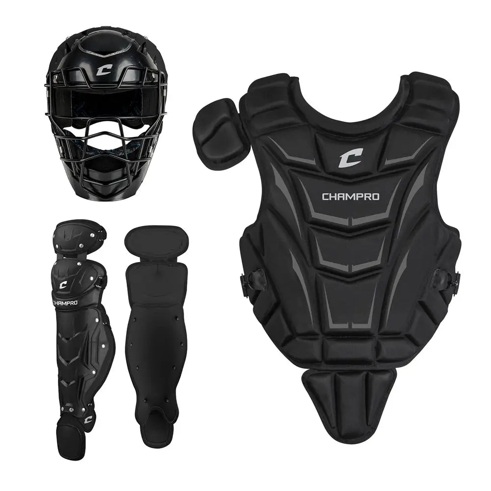 Champro Cbsy2 Helmax 2.0 Catcher’s Set - Black / Ages 4-6