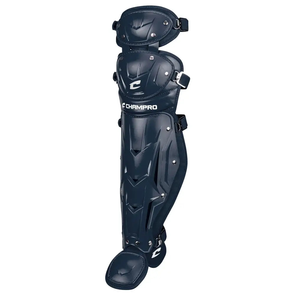 Champro Cg100 Optimus Mvp Double Knee Leg Guard 16.5’’ Shin Length - Navy - Adult