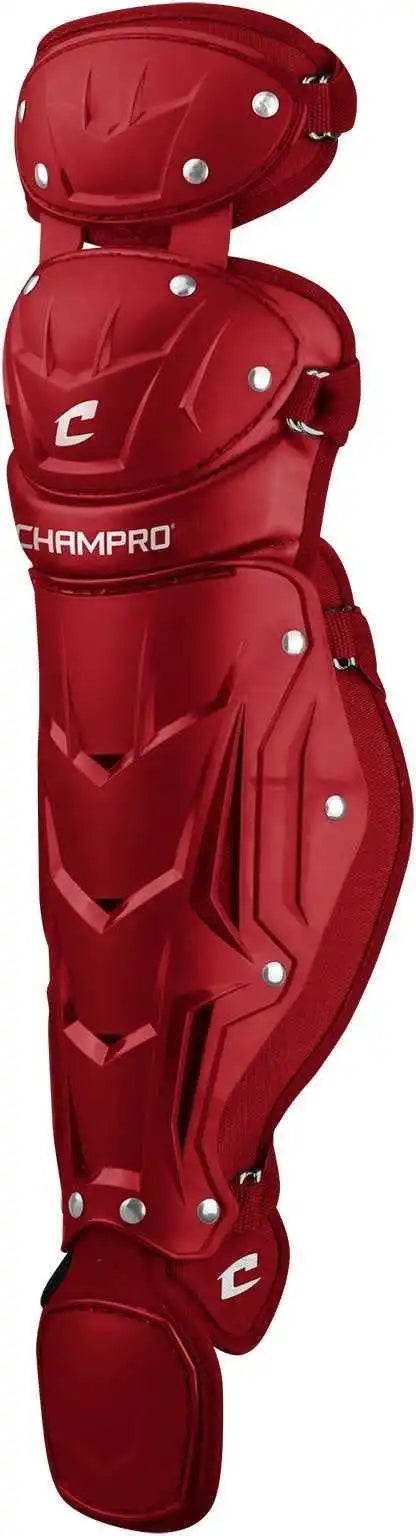 Champro Cg111 Optimus Mvp Double Knee Leg Guard 12 - Scarlet - Red