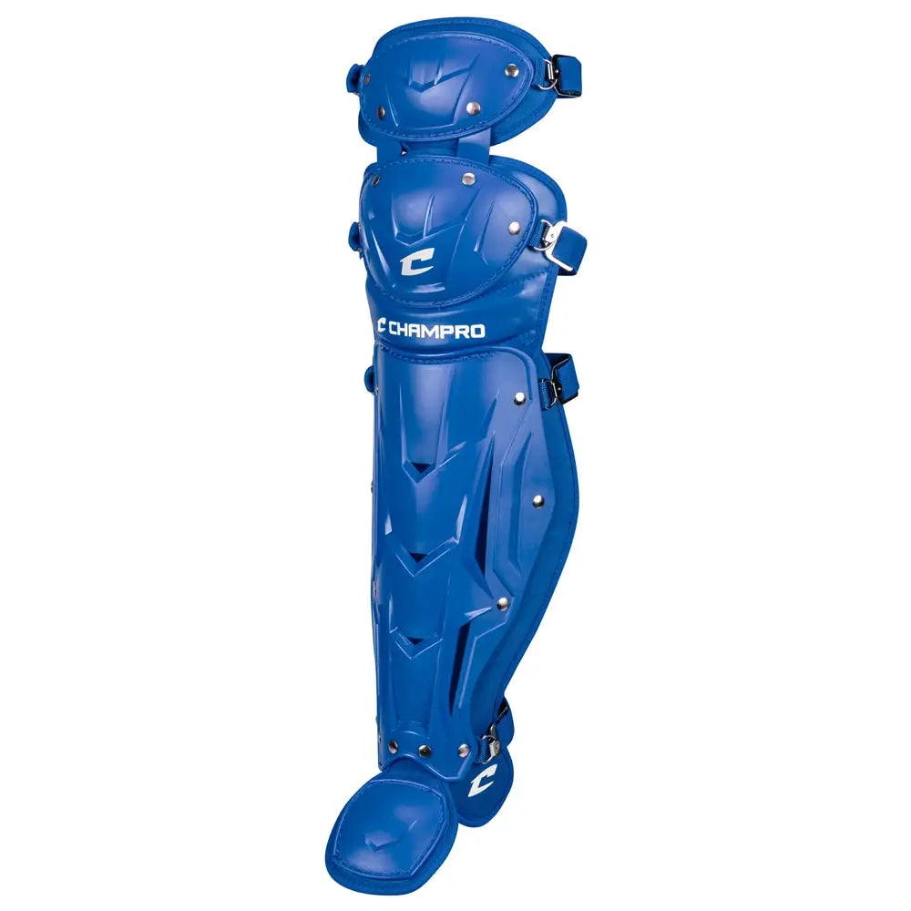 Champro Cg111 Optimus Mvp Double Knee Shin Guard 12’’ Length - Royal